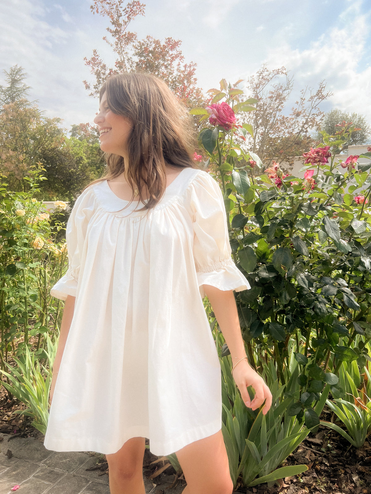 The Romy Dress, Cream