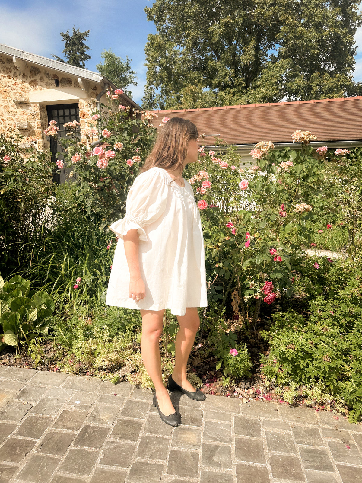 The Romy Dress, Cream